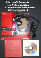 Microsoft Life Cam Cinema H5D00001 Model #1393 Web Camera Windows Live Open Box picture