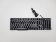 mafiti RK101 Computer Keyboard Wired, RGB Backlit USB Keyboard for PC Mac picture