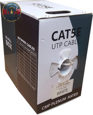 1000Ft Cat5E Plenum CMP 350MHZ Bulk Ethernet Cable picture