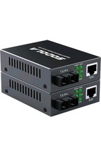 SODOLA Gigabit Single Mode SC Fiber Ethernet Media Converter 20KM picture