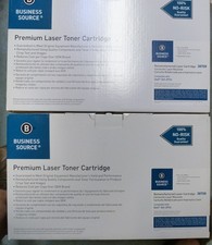 BUSINESS SOURCE Premium Toner Cartridge DELL 341-2916 Lot of 2 Black 5210 5310 picture