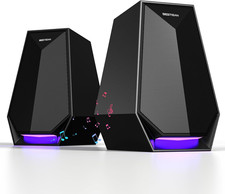 BESTISAN Computer Gaming Speakers for Desktop PC - 30W Powered Monitor Speakers picture