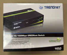 TRENDnet TE100-S50G 5-Port 10/100Mbps GREENnet Switch    New- sealed Box picture