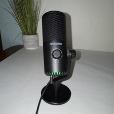 Maono USB-C Desktop Condenser Microphone w/ RGB Lighting, Volume Control, Stand picture
