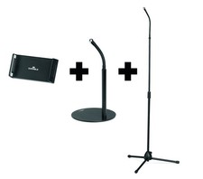 TWIST Gooseneck Tablet Phone Holder Desk and Floor Stand Black Durable picture