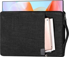Water-Resistant Black Sleeve for 17.3-Inch Portable Monitors with Accessory Pock picture