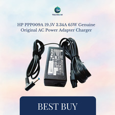 HP PPP009A 19.5V 3.34A 65W Genuine Original AC Power Adapter Charger picture