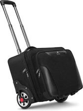 MATEIN Rolling Mens Big Wheels Briefcase Fits 17.3