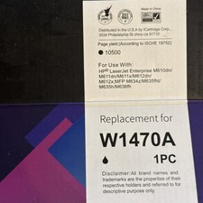 Toner Cartridge 147A Black Compatible for HP 147A W1470A 147X W1470X picture