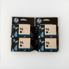HP 96 (Qty 4) BLACK OEM INK CARTRIDGE NEW IN BOX picture