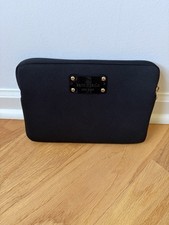 Kate Spade New York Out of Office Black Neoprene iPad Tablet Sleeve Case Padded picture