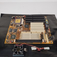 Vintage 1993 Motherboard w/ Gold Cyrix 686MX 6x86 MX-PR200 Processor CPU TxPro picture