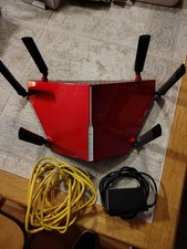 D-Link AC3200 DIR-890L Tri Band Gigabit WiFi Router (Red Excellent Condition) picture