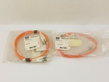 (Lot of 2) Hubbell DFPCSTSTC1MM One Meter Fiber Optic Patch Cord - New picture