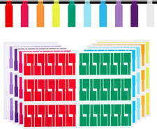 300 Pcs Cable Labels,  Premium 10 Colors Wire Labels Electrical picture