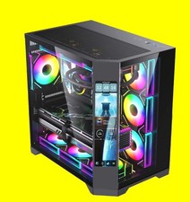 GAMEPOWER  ATX/MATX/ITX  PC CASE WITH LCD SCREEN 4 ARGB FANS + SOFTWARE picture