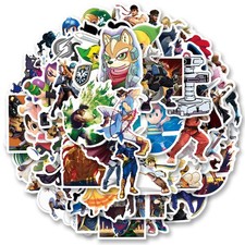 100pcs Super Smash Bro Stickers for Laptop, Cool Game Classic Mixed Color picture