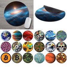 CHOOSE YOUR DESIGN Round Mouse Pad Mousepad For Computer PC Desk Gaming picture