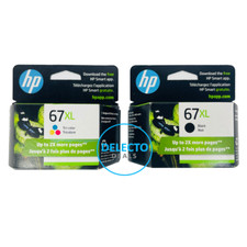 GENUINE 2-Pack HP 67XL Black/ Color ink cartridges 3YM57AN 3YM58AN SEALED 2027 picture