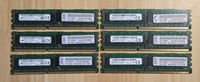 Lot of 6 Micron 8GB DDR3L Server RAM 1Rx4 PC3L-12800R-11-13-C2 48GB Total picture