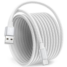 Huukein White USB C Cable 10 ft, Long A to C Fast 10ft,  picture