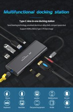 9 in 1 HDMI USB 3.0 Port Universal Docking Station support Type-C PD fast charge picture