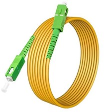 100ft (30m) SC/APC to SC/APC Fiber Optic Internet Cable, Single Mode Fiber Pa... picture