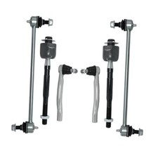 6Pcs Front Outer Inner Tie Rod Ends Sway Bar Kit Compatible with 2009-2015 picture