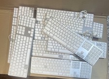 Lot of 10 (10pcs) Apple A1243 Wired Mac USB Keyboard w/ Numeric Keypad picture