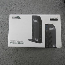 Plugable UD-ULTCDL USB-C Triple Display Docking Station HDMI USB 3.0 Black picture