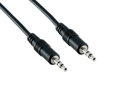 3ft 3.5mm Male to Male Stereo Audio AUX Cable, Black picture