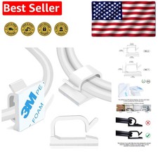 Self-Adhesive Nylon Cable Wire Clips - 120PCS for Perfect Cable Organization picture