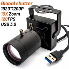 USB3.0 Global Shutter Camera 2.3MP 120FPS Industrial Metal Box With Varifocal Le picture