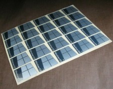 25 PCS Sticker for window 10 Badge Logo Decal Silver Chrome 16mm x 23mm USA picture