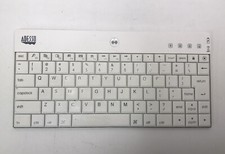 Adesso Bluetooth Mini Keyboard White WKB-1000BW Works, Preowned picture
