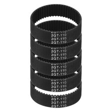 110mm GT-2 Timing Belt, 5pcs 10mm Width 2mm Pitch 3D Printing Closed Loop, Black picture