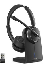 LEVN LE-HS013 Superior Wireless Noise-Canceling Bluetooth/USB Headset Black picture