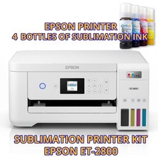 Espon Printer Sublimation Ink, White, Sublimation Printer Bundle picture