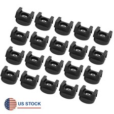 20Pcs Black Magnetic Cable Zip Tie Mount Base Wire Clips Management Bases Holder picture