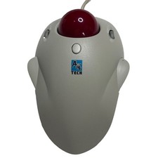 Vintage A4 Tech Red Track Ball Mouse Model WWT-5E Giant Red Ball picture