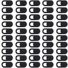 50Pcs Black Laptop Camera Cover 0.04 Inch Ultra Thin Webcam Cover Slide for M... picture