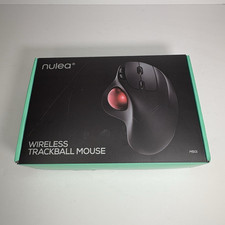Nulea M501 Wireless Optical Trackball Mouse 5-Button 1600 DPI Black/Red picture