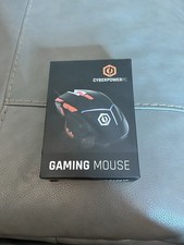 ORIGINAL CYBERPOWER PC GAMING OPTICAL MOUSE,Wired, Black/Red 4000 DPI~NEW picture
