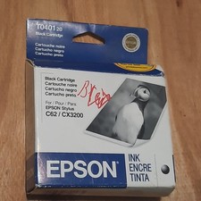 VTG Epson T040120 Black Ink Cartridge Stylus C62 CX3200 Genuine Sealed 2002 picture