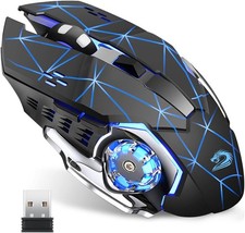 Q85 Rechargeable Wireless Gaming Mouse 2.4G LED Optical Silent Wireless Compu... picture