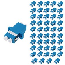 50 PCS LCUPC To LCUPC Couplers Duplex Fiber Optical Adapters Connectors picture