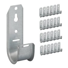25 Pack J Hook Cable Management Wall Mount Retainer Clips 1-5/16 Inch Metal picture
