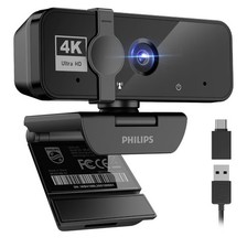 PHILIPS 4K Webcam for PC with Microphone, Computer Camera for Meetings picture