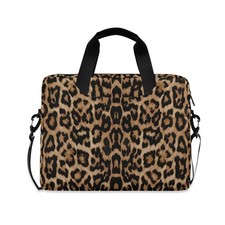 Cheeteh Leopard Print Animal Laptop Case Bag Sleeve Portable Crossbody Messen... picture
