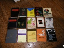 15 Vintage Hardback Text Book Lot Computer Software Data Design Programming etc picture